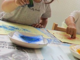 初めての絵の具製作!