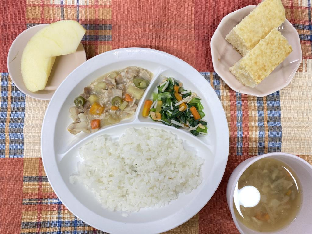 本日のお給食・おやつ