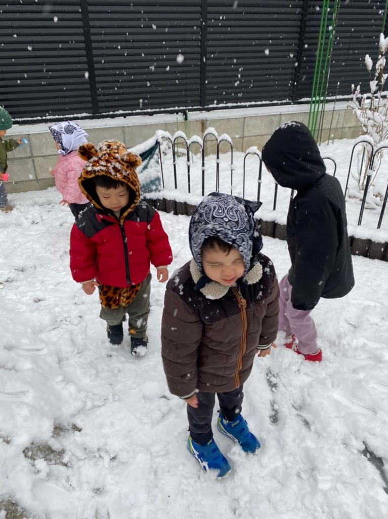 2022☆初雪遊び