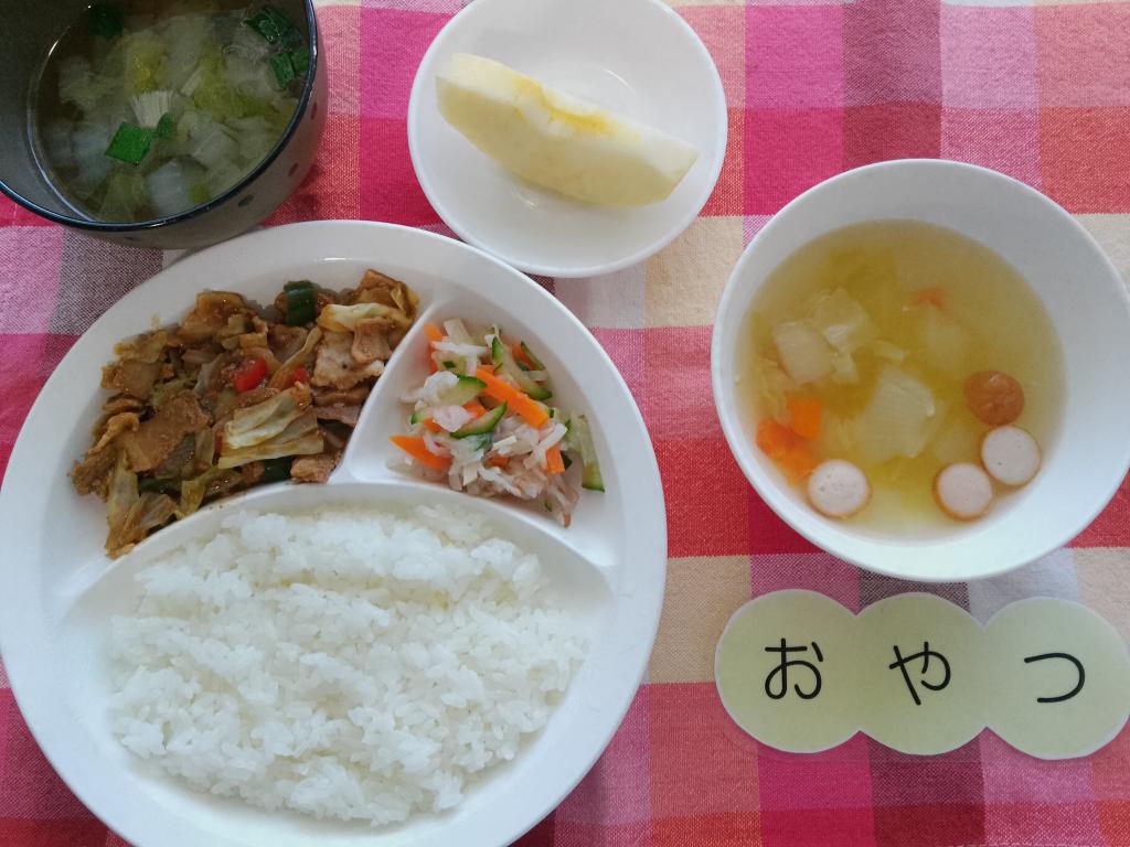 1/10 本日のお給食・おやつ