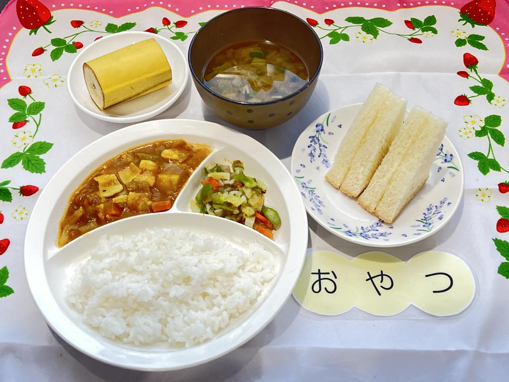 本日のお給食・おやつ