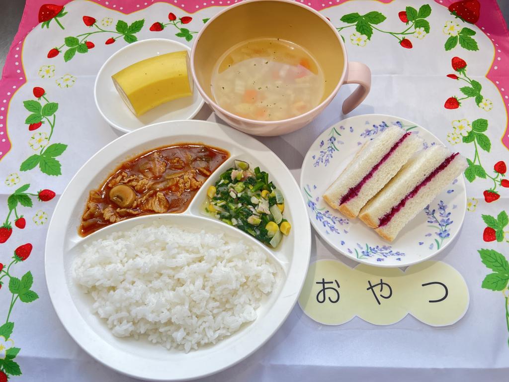 本日のお給食・おやつ