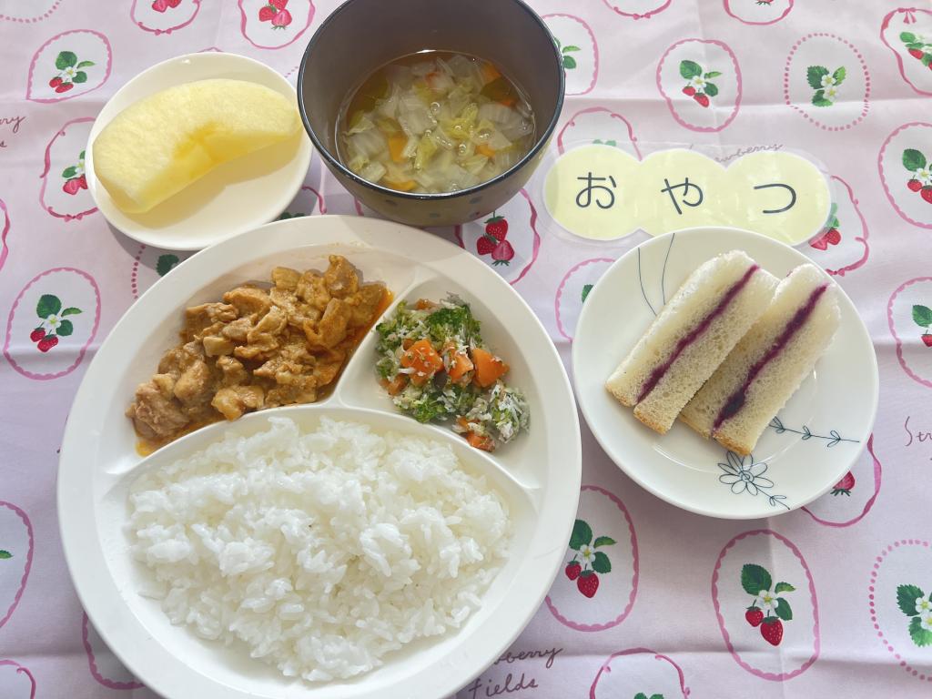本日のお給食・おやつ