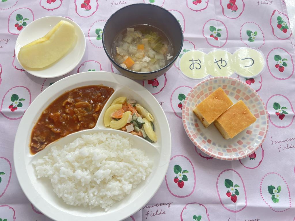 本日のお給食・おやつ