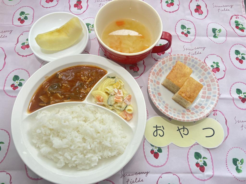 本日のお給食・おやつ