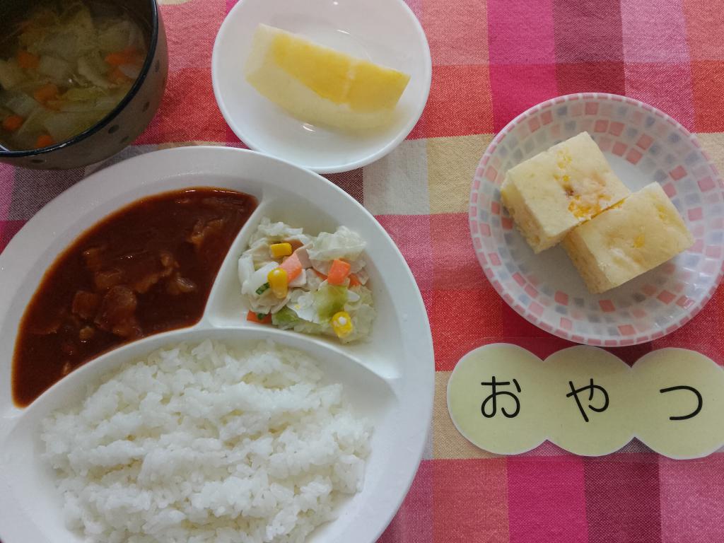 6/14 本日のお給食・おやつ