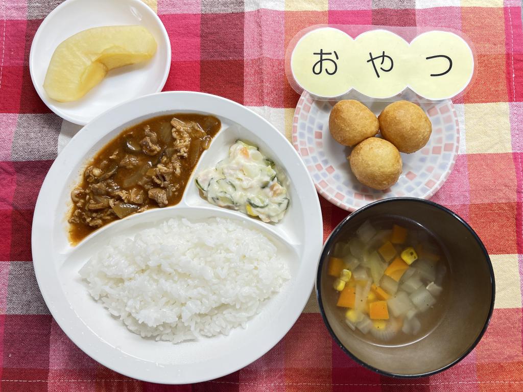 本日のお給食・おやつ