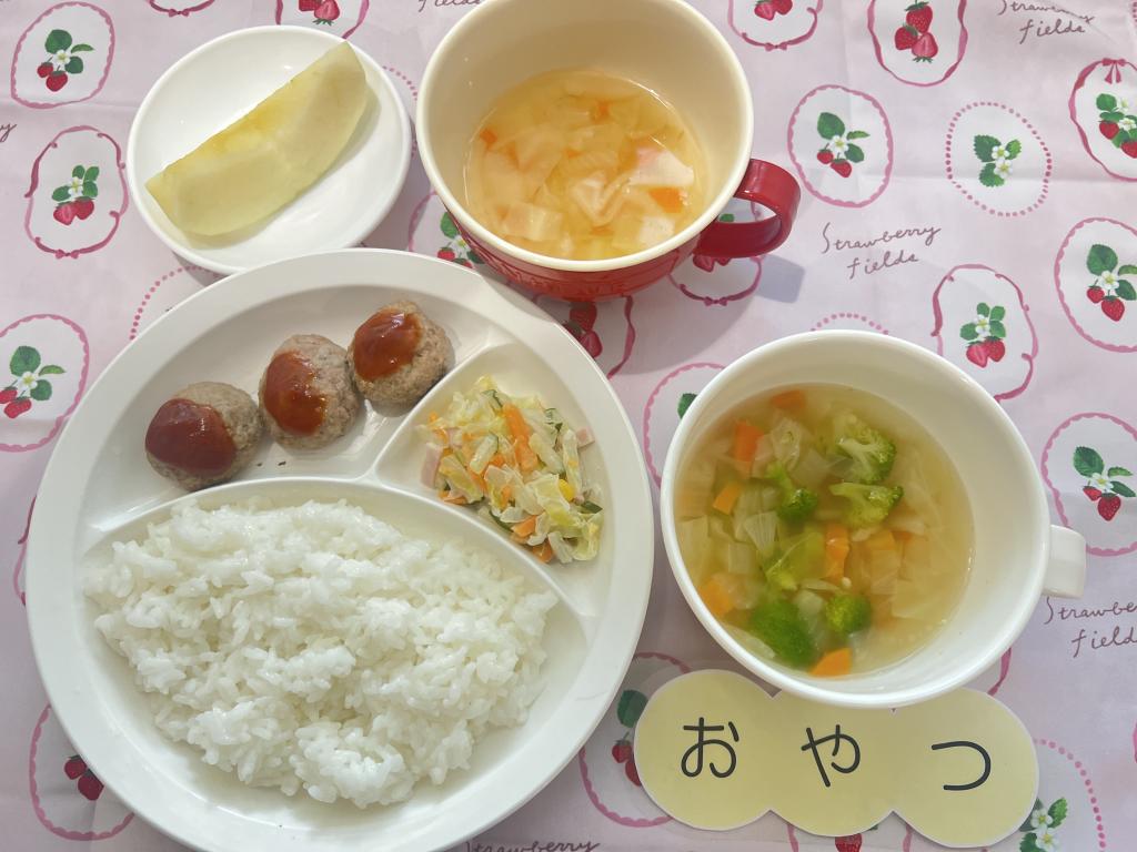 本日のお給食・おやつ