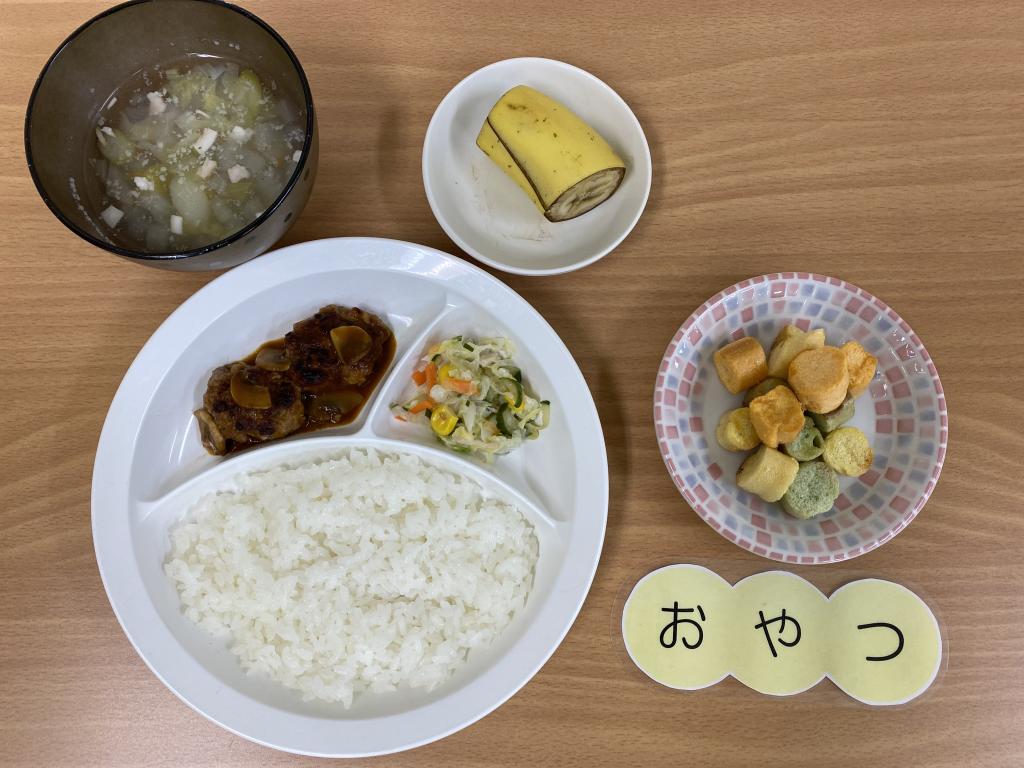 本日のお給食・おやつ