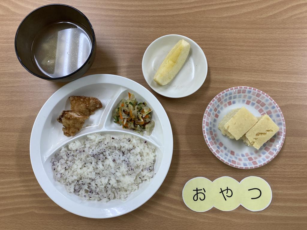 本日のお給食・おやつ
