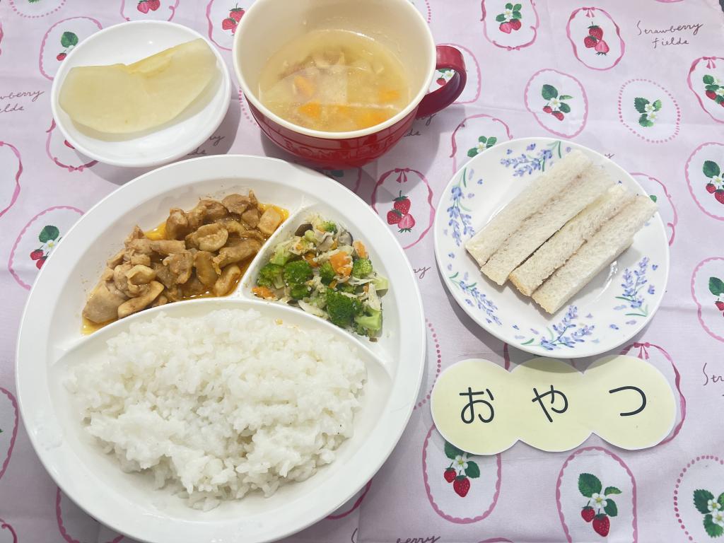 本日のお給食・おやつ