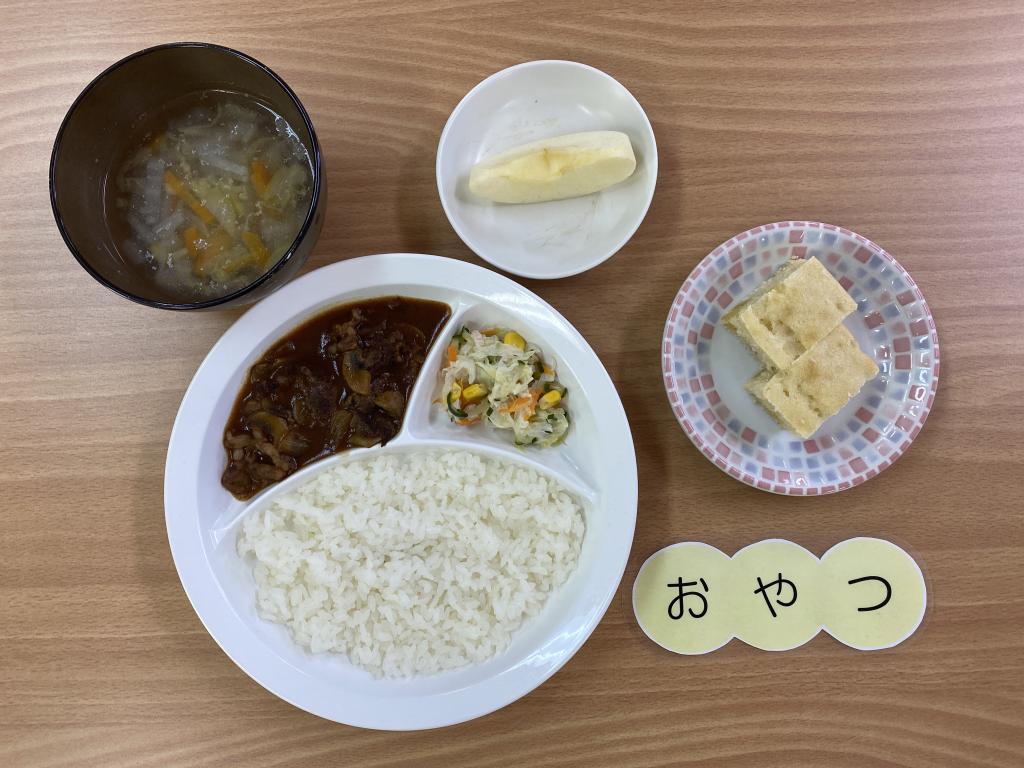 本日のお給食・おやつ
