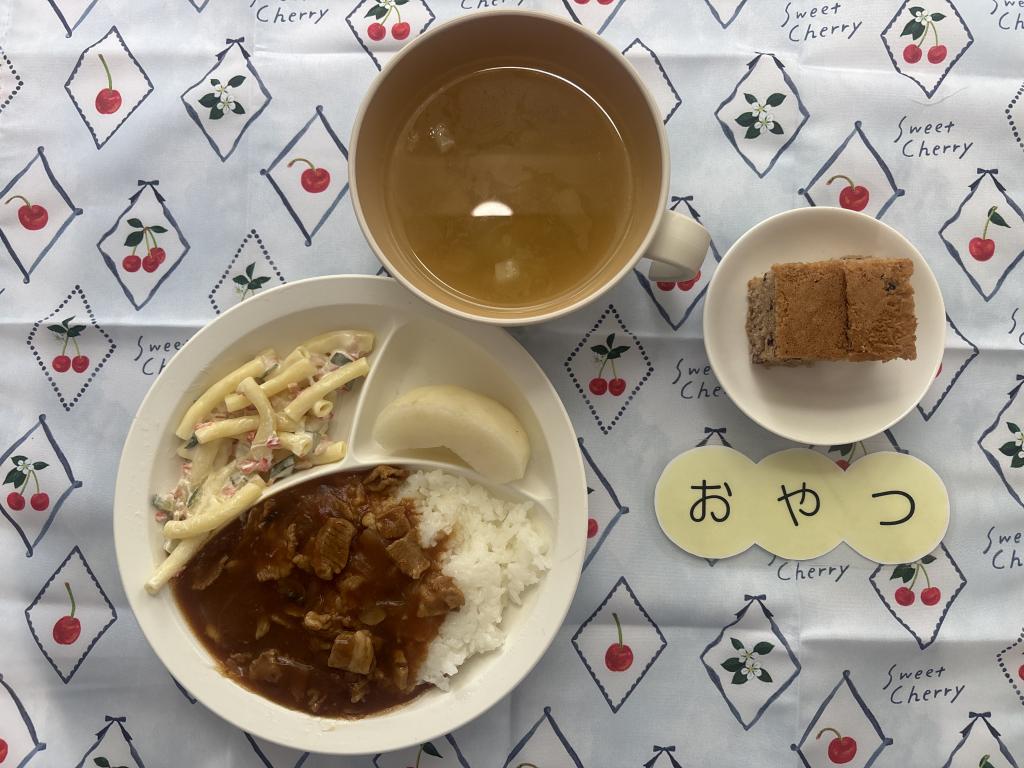 本日のお給食・おやつ