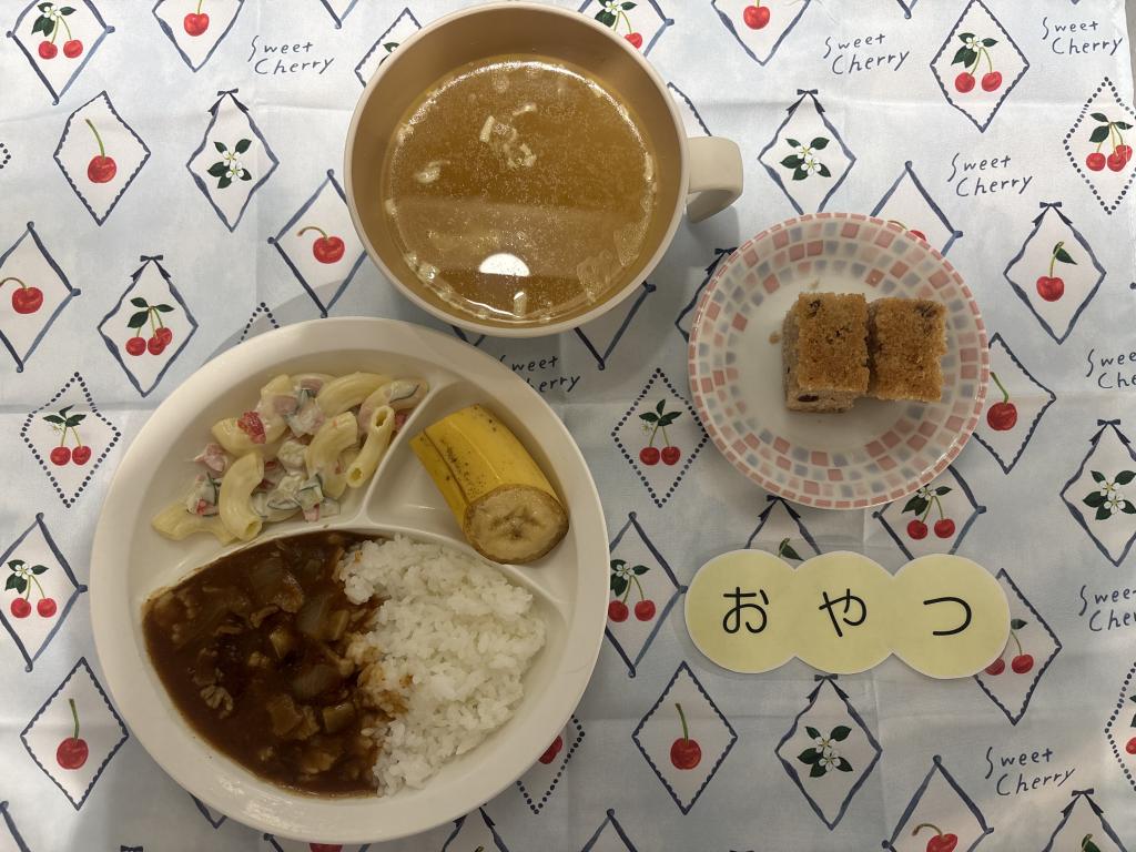 本日のお給食・おやつ