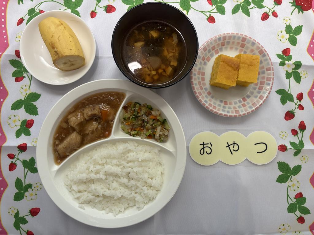 本日のお給食・おやつ