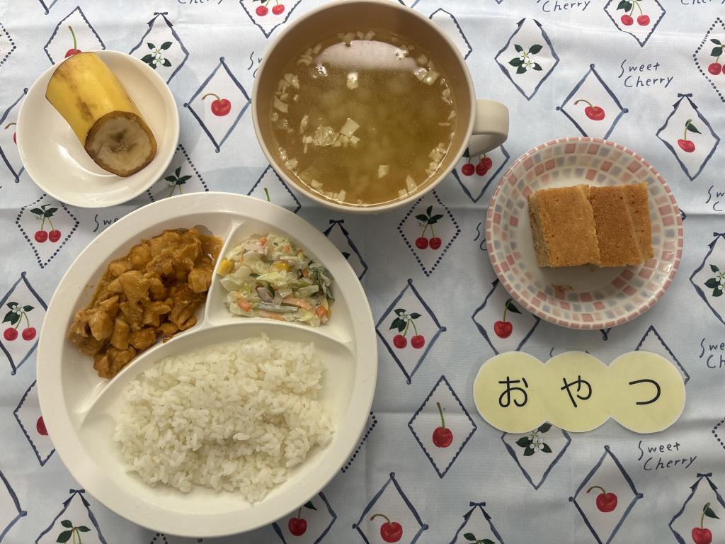 本日のお給食・おやつ