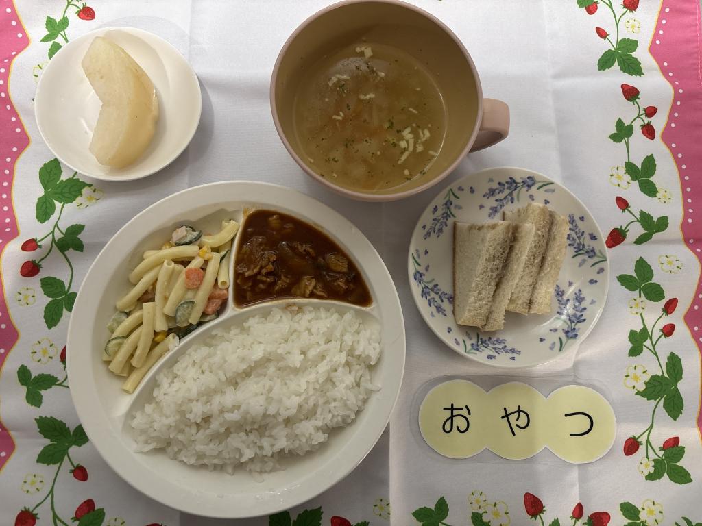 本日のお給食・おやつ