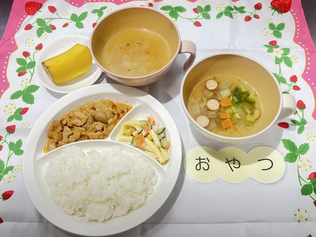 本日のお給食・おやつ