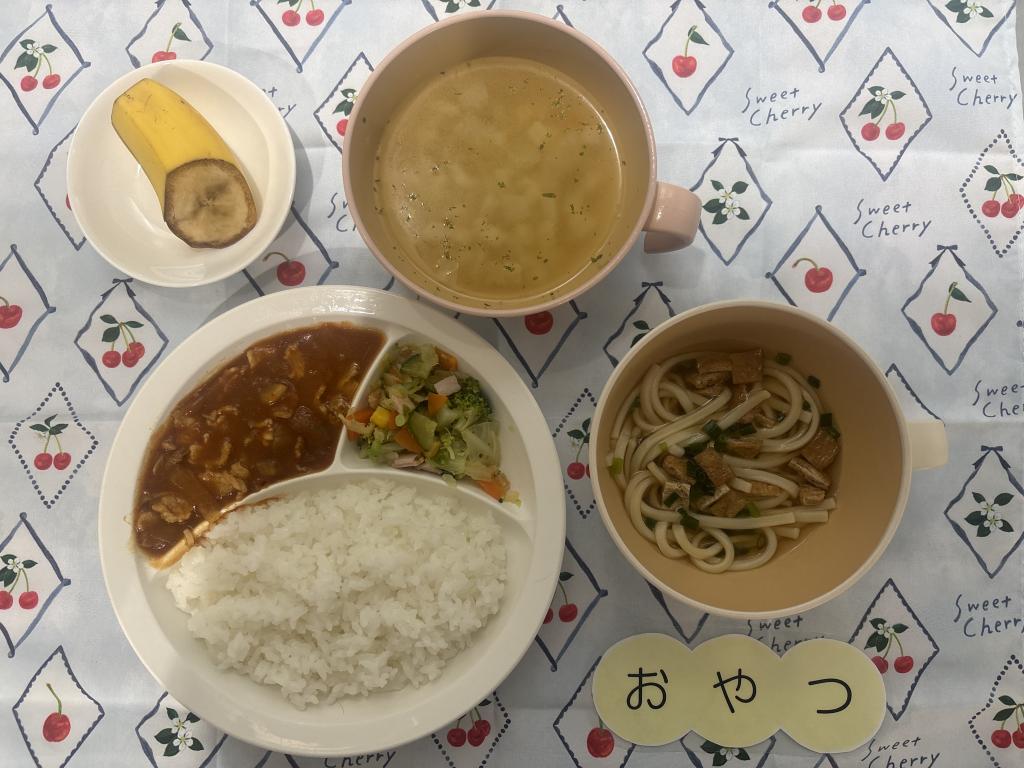 本日のお給食・おやつ