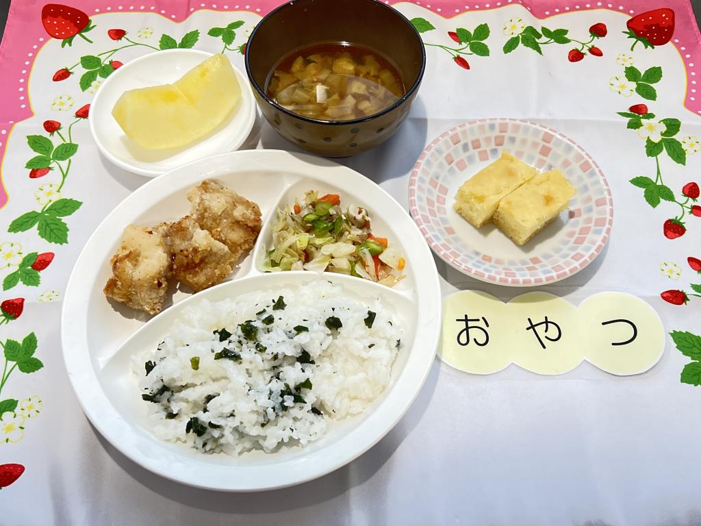 本日のお給食・おやつ