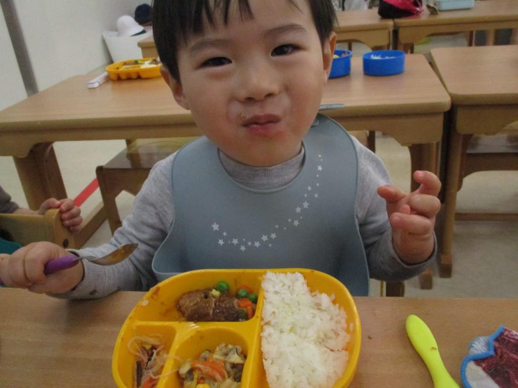 ≪温かい給食とお弁当≫