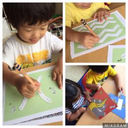 机の上のお勉強