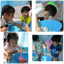 楽しい水遊び
