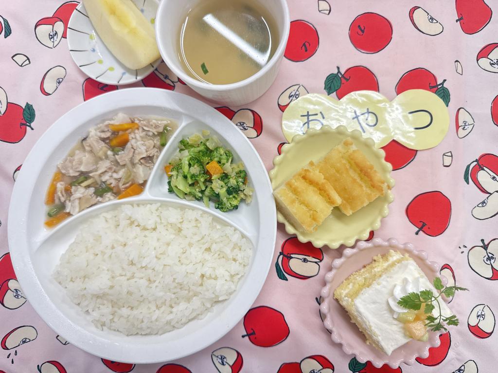 6/27 お給食・おやつ