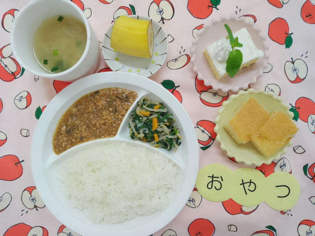 8/19 お給食・おやつ