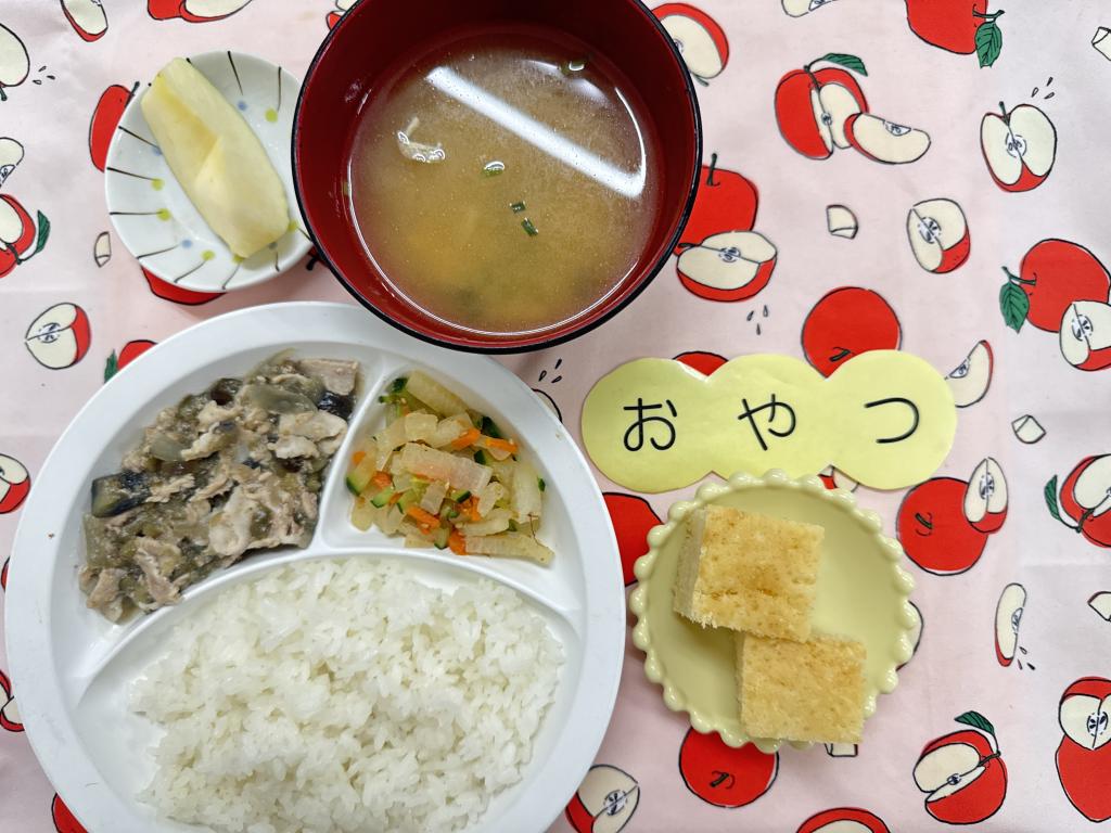 8/29 お給食・おやつ