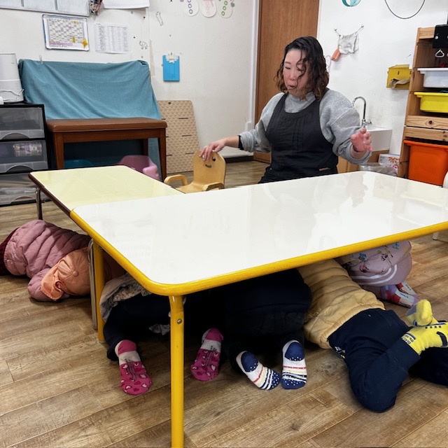 避難訓練の様子