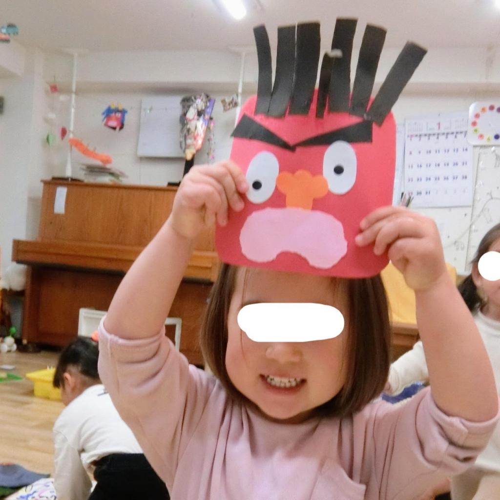 オニのおめんづくりをしました!