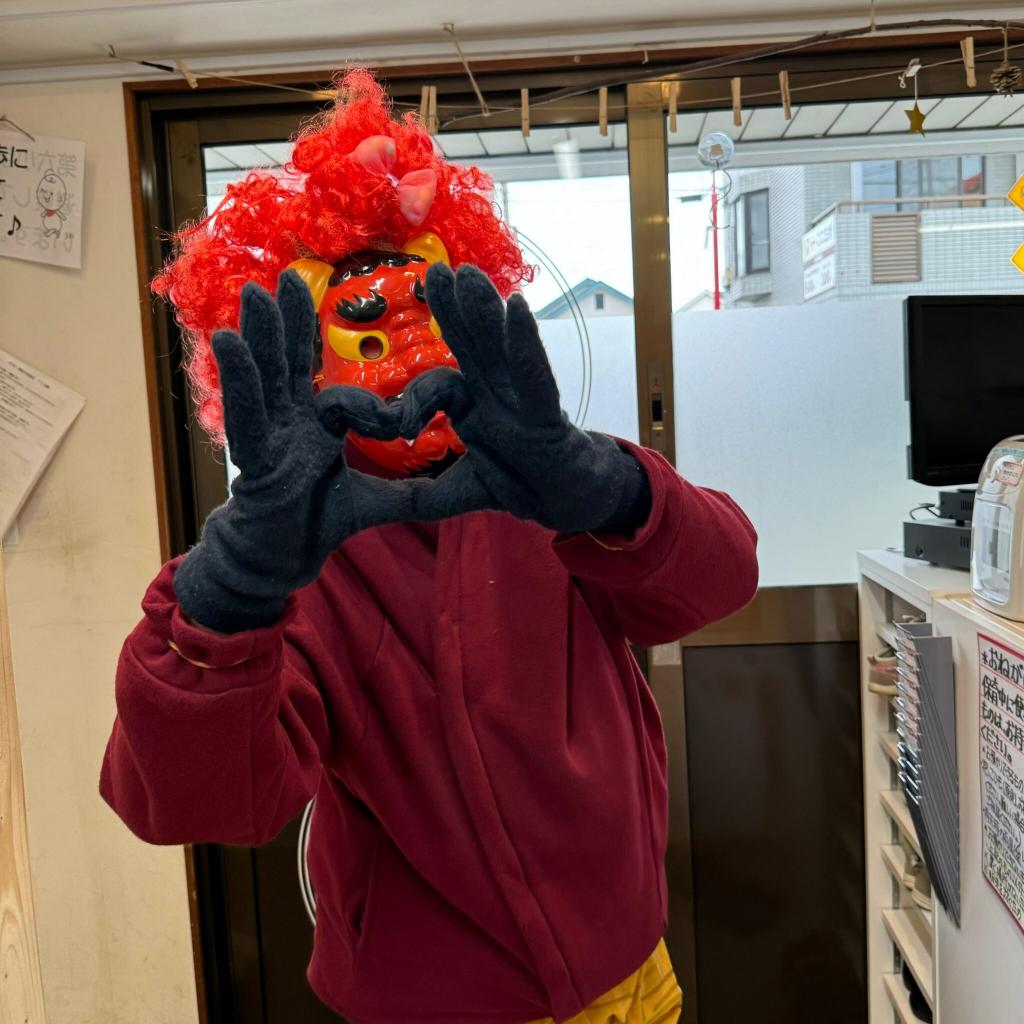 節分の豆まきをしました!