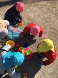 砂場遊び(^^♪