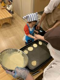 ホットケーキ作り