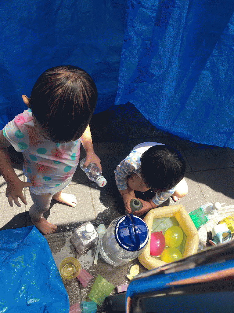 久しぶり水遊びです♪