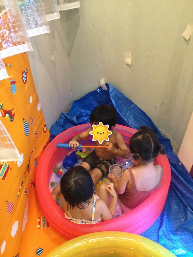 水遊びタイム