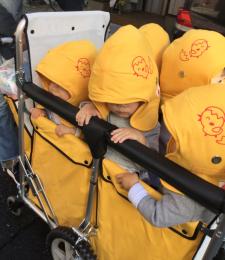 城北公園へ避難訓練