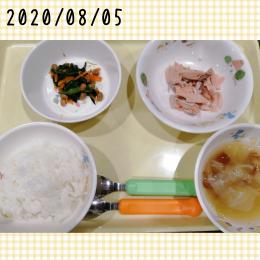 立川市人気の保育園 ～8/5 給食～