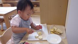 ブログ紹介(バナナを切る)