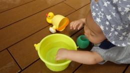 森の子ナーサリーブログ紹介(初めての水遊び)