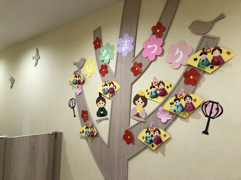 ひな祭り飾り　2021年3月