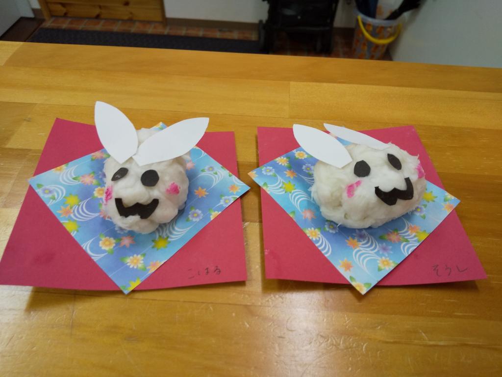 うさぎの紙粘土